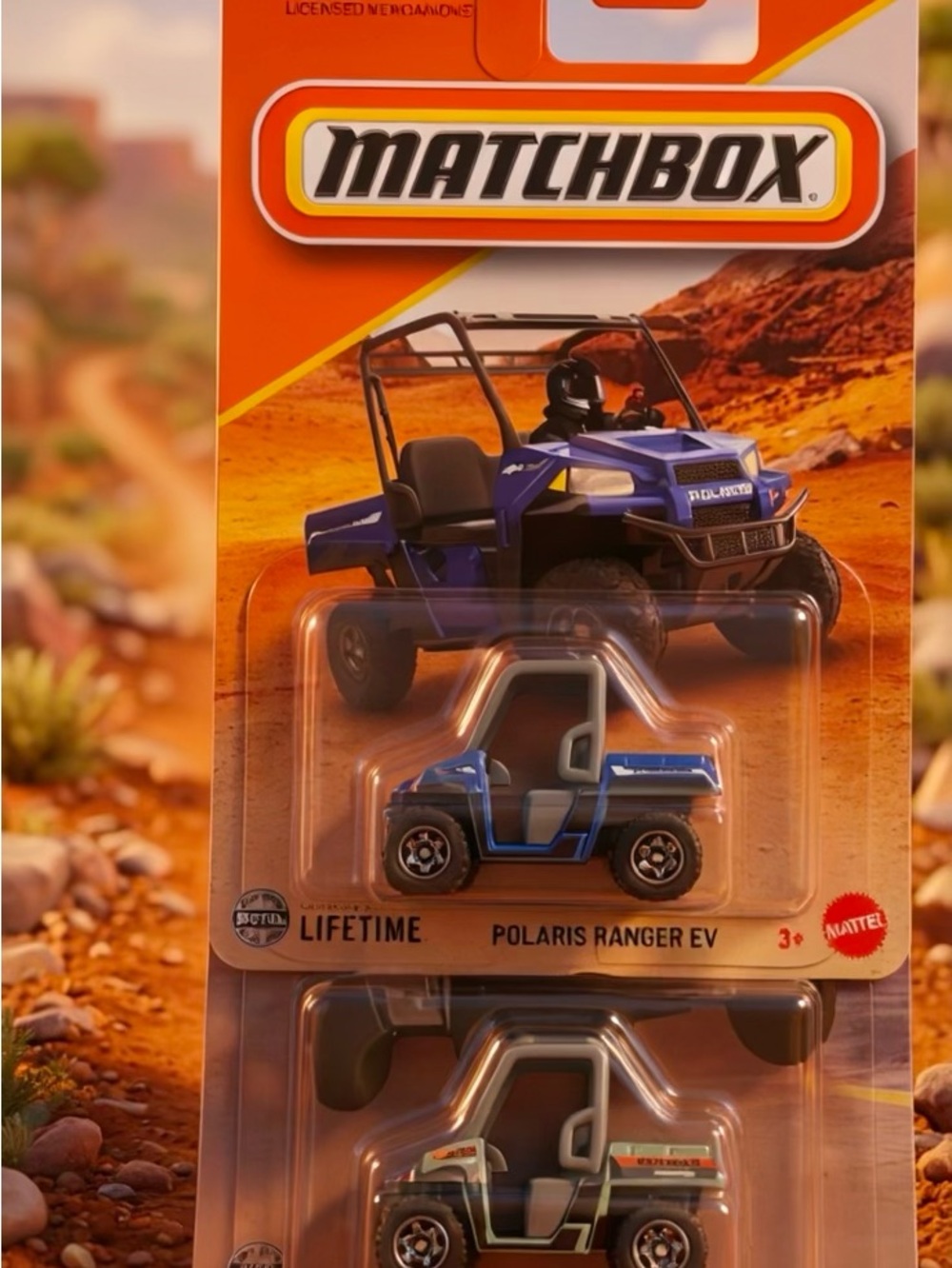 Matchbox Polaris Ranger EV Twin Pack - Blue and Teal Accents